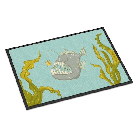 Carolines Treasures Frog Fish Indoor or Outdoor Mat - 18 x 27 in. BB8541MAT